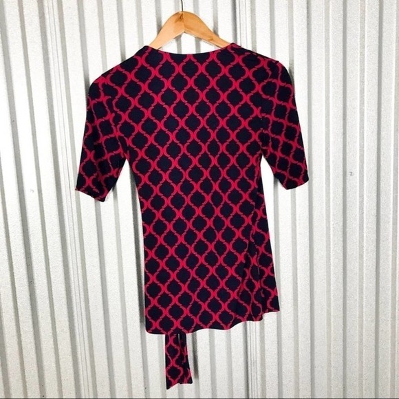 41 Hawthorn Stitch Fix Blue Faux Wrap Blouse S Small - Picture 8 of 10